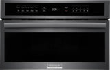 Frigidaire Gallery 30" Built-In Microwave Oven with Drop-Down Door, 1.6 Cu. Ft., Smudge-Proof Black Stainless Steel