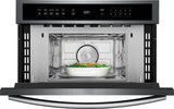 Frigidaire Gallery 30" Built-In Microwave Oven with Drop-Down Door, 1.6 Cu. Ft., Smudge-Proof Black Stainless Steel