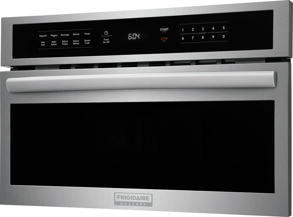 Frigidaire Gallery 30" Built-In Microwave Oven with Drop-Down Door, 1.6 Cu. Ft., Smudge-Proof Stainless Steel