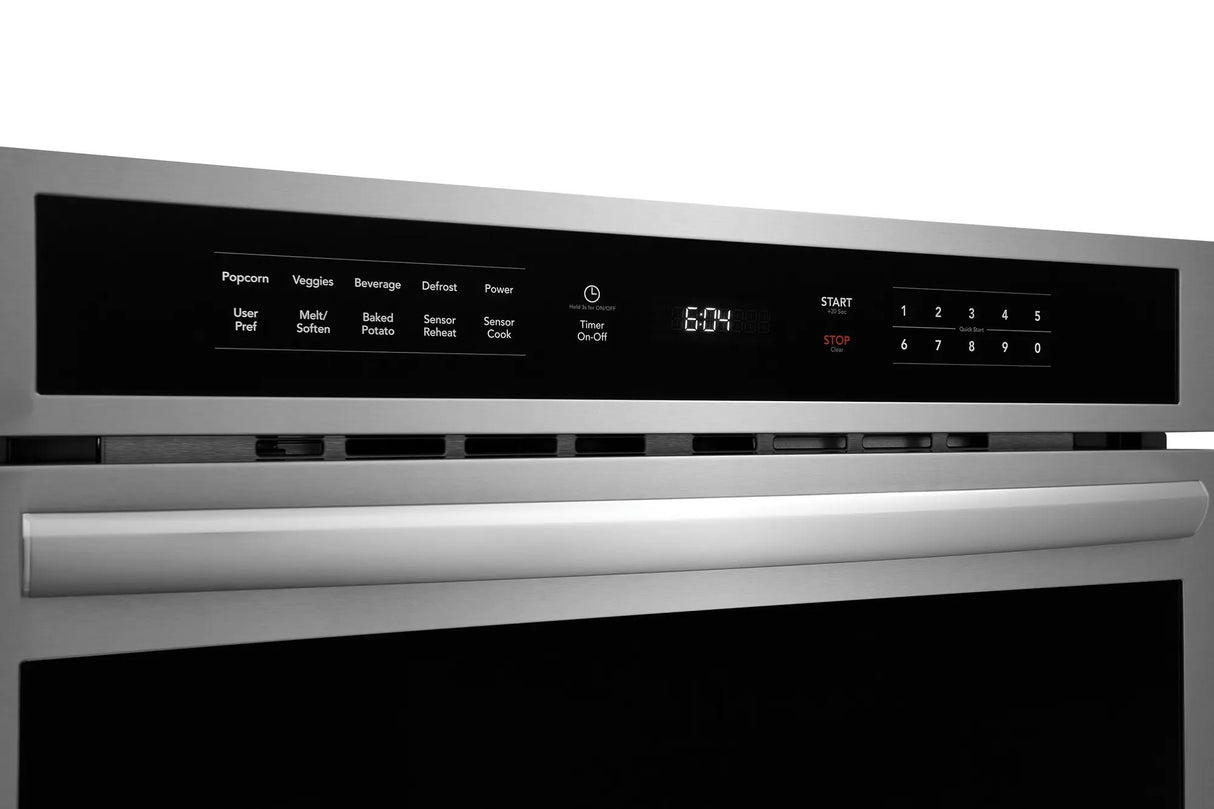 Frigidaire Gallery 30" Built-In Microwave Oven with Drop-Down Door, 1.6 Cu. Ft., Smudge-Proof Stainless Steel
