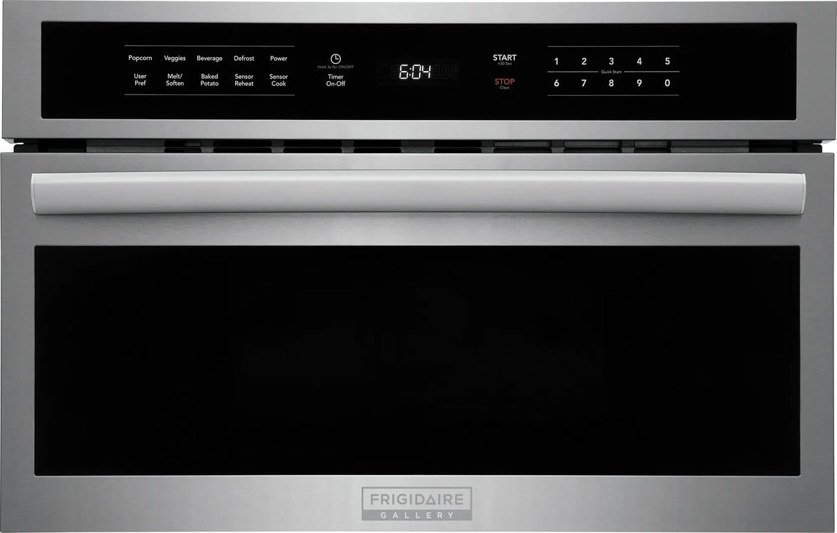 Frigidaire Gallery 30" Built-In Microwave Oven with Drop-Down Door, 1.6 Cu. Ft., Smudge-Proof Stainless Steel