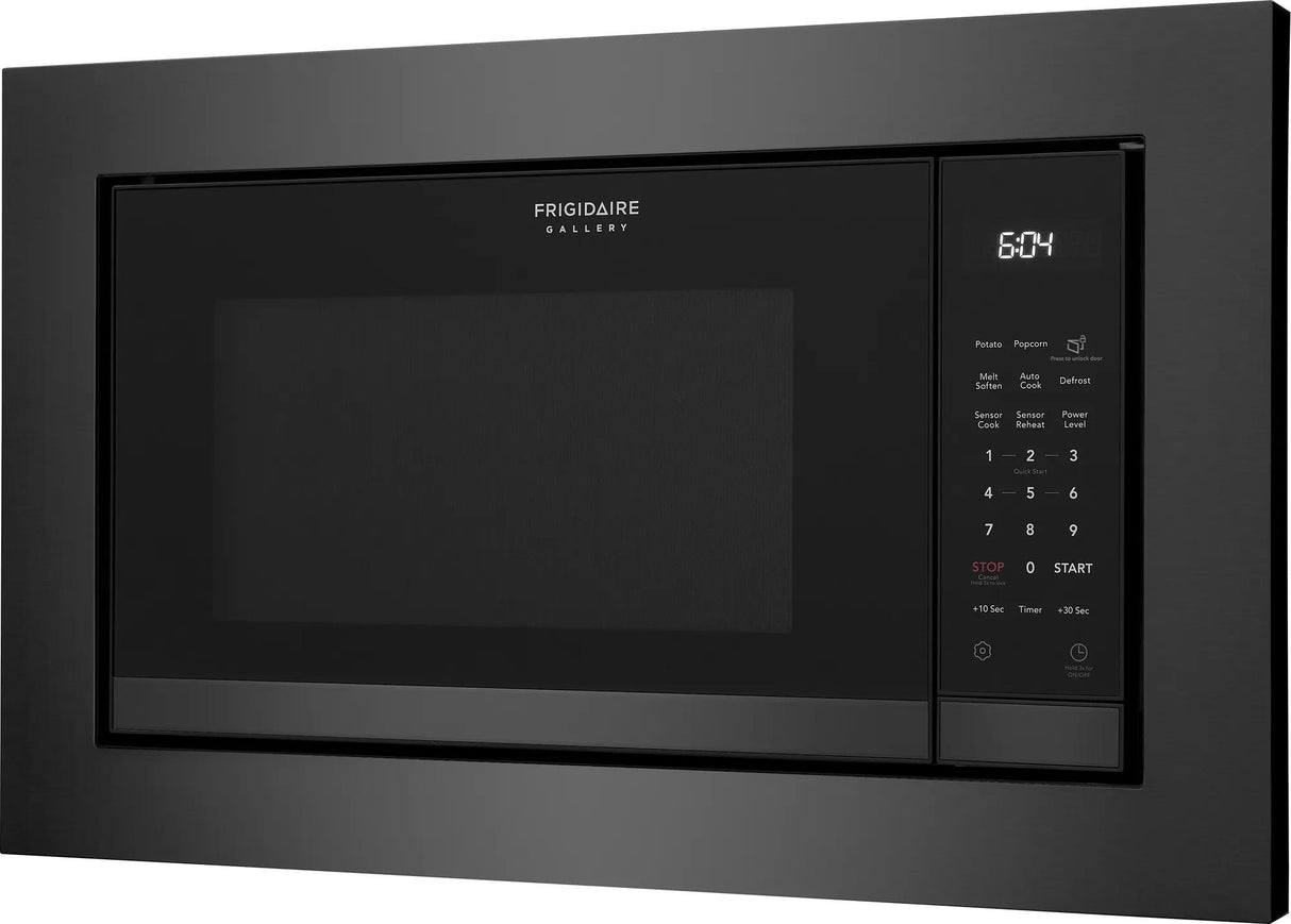 Frigidaire Gallery 2.2 Cu. Ft. Built-In Microwave with Sensor Cooking, Smudge-Proof Black Stainless Steel
