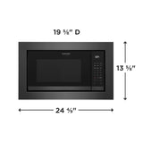 Frigidaire Gallery 2.2 Cu. Ft. Built-In Microwave with Sensor Cooking, Smudge-Proof Black Stainless Steel