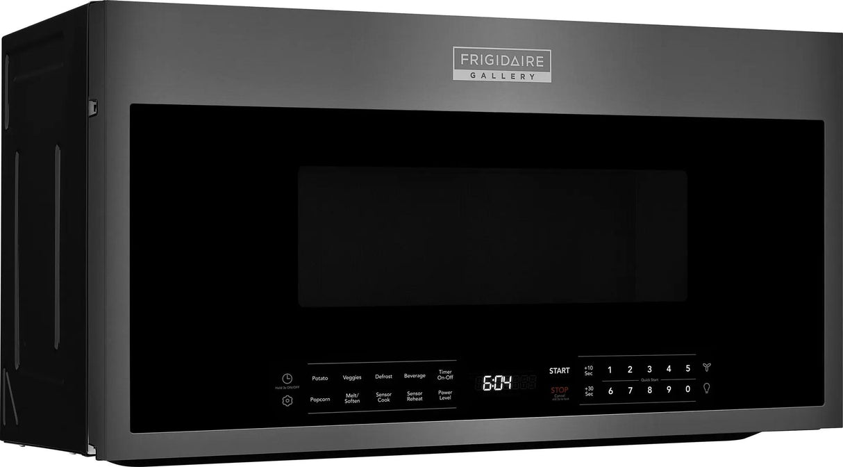 Frigidaire Gallery 1.9 Cu. Ft. Over-the-Range Microwave with Sensor Cook, Smudge-Proof Black Stainless Steel