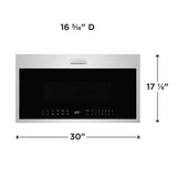 Frigidaire Gallery 1.9 Cu. Ft. Over-the-Range Microwave with Air Fry &amp; Convection, Smudge-Proof Stainless Steel