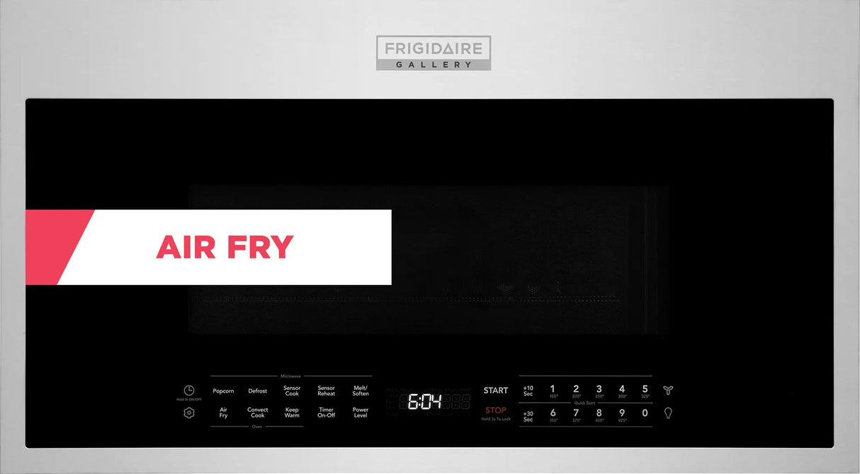 Frigidaire Gallery 1.9 Cu. Ft. Over-the-Range Microwave with Air Fry &amp; Convection, Smudge-Proof Stainless Steel
