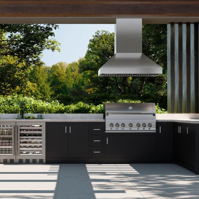 ZLINE 48 in. Island Mount Outdoor Grill Hood (GOi1-48) - (GOI148) -