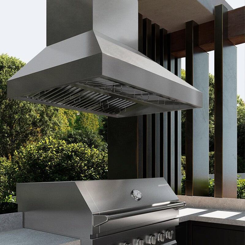 ZLINE 48 in. Island Mount Outdoor Grill Hood (GOi1-48) - (GOI148) -