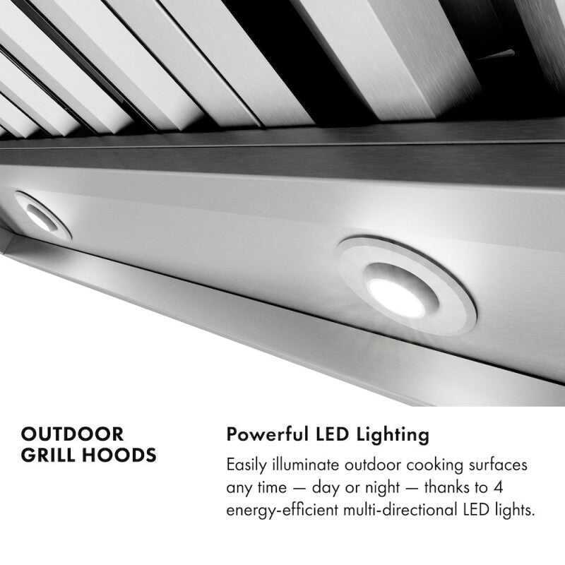 ZLINE 48 in. Island Mount Outdoor Grill Hood (GOi1-48) - (GOI148) -