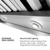 ZLINE 48 in. Island Mount Outdoor Grill Hood (GOi1-48) - (GOI148) -