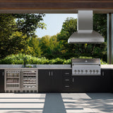 ZLINE 48 in. Island Mount Outdoor Grill Hood (GOi2-48) - (GOI248) -