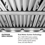 ZLINE 48 in. Island Mount Outdoor Grill Hood (GOi2-48) - (GOI248) -