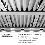 ZLINE 48 in. Under Cabinet Outdoor Grill Hood (GOU1-48) - (GOU148) -