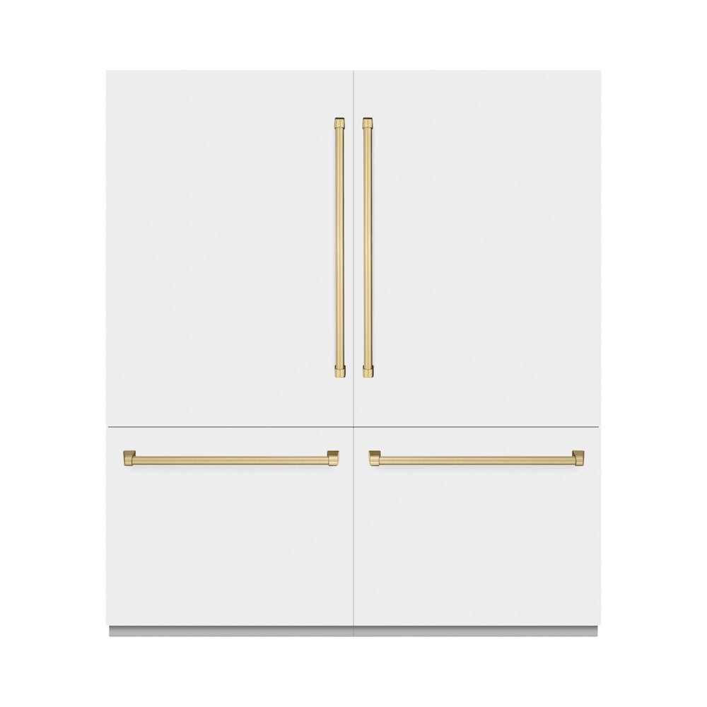 Autograph Edition 72 in. 39.6 cu. ft. French Door Built-In Bottom Freezer Refrigerator with Water Dispensers and Ice Makers - (GRBITZWM72CB) -