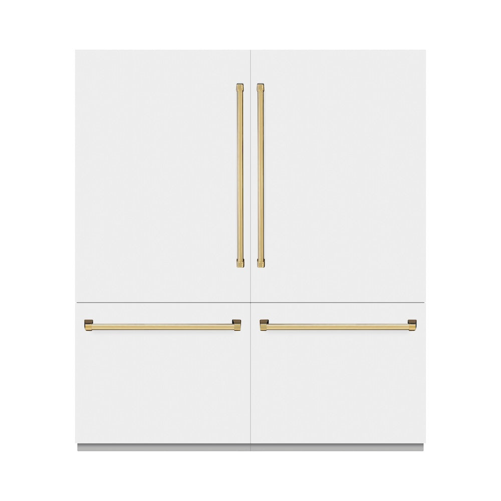 Autograph Edition 72 in. 39.6 cu. ft. French Door Built-In Bottom Freezer Refrigerator with Water Dispensers and Ice Makers - (GRBITZWM72G) -