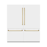 Autograph Edition 72 in. 39.6 cu. ft. French Door Built-In Bottom Freezer Refrigerator with Water Dispensers and Ice Makers - (GRBITZWM72G) -