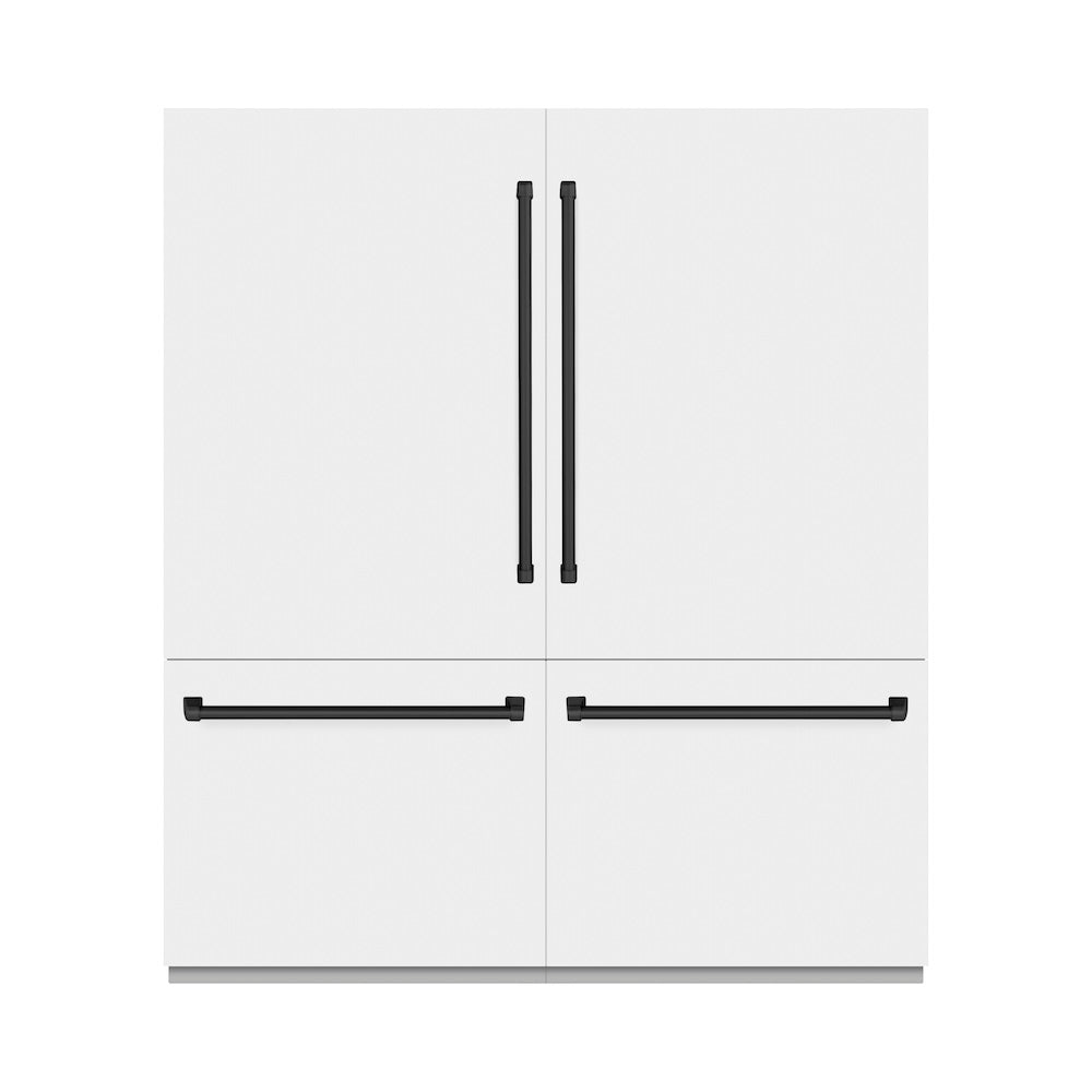 Autograph Edition 72 in. 39.6 cu. ft. French Door Built-In Bottom Freezer Refrigerator with Water Dispensers and Ice Makers - (GRBITZWM72MB) -