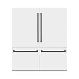 Autograph Edition 72 in. 39.6 cu. ft. French Door Built-In Bottom Freezer Refrigerator with Water Dispensers and Ice Makers - (GRBITZWM72MB) -