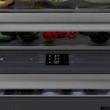 ZLINE 60 in. 32.2 cu. ft. French Door Built-In Bottom Freezer Refrigerator with Water Dispensers and Ice Makers in Stainless Steel with Graphite Gray Interior (GRBIV-304-60) - (GRBIV30460) -