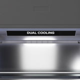 ZLINE Autograph Edition 30 in. 16.1 cu. ft. Panel Ready Built-In Bottom Freezer Refrigerator with Water Dispenser and Ice Maker with Graphite Gray Interior and Matte Black Accents (GRBIVZ-30-MB) - (GRBIVZ30MB) -