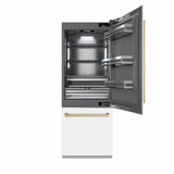 Autograph Edition 30 in. 16.1 cu. ft. Built-In Bottom Freezer Refrigerator with Water Dispenser and Ice Maker - (GRBIVZWM30CB) -