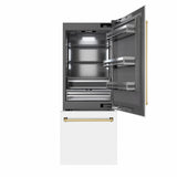 Autograph Edition 30 in. 16.1 cu. ft. Built-In Bottom Freezer Refrigerator with Water Dispenser and Ice Maker - (GRBIVZWM30G) -