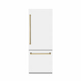 Autograph Edition 30 in. 16.1 cu. ft. Built-In Bottom Freezer Refrigerator with Water Dispenser and Ice Maker - (GRBIVZWM30G) -