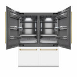 Autograph Edition 60 in. 32.2 cu. ft. French Door Built-In Bottom Freezer Refrigerator with Water Dispenser and Ice Maker - (GRBIVZWM60CB) -