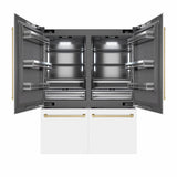 Autograph Edition 60 in. 32.2 cu. ft. French Door Built-In Bottom Freezer Refrigerator with Water Dispenser and Ice Maker - (GRBIVZWM60CB) -