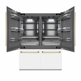 Autograph Edition 60 in. 32.2 cu. ft. French Door Built-In Bottom Freezer Refrigerator with Water Dispenser and Ice Maker - (GRBIVZWM60G) -