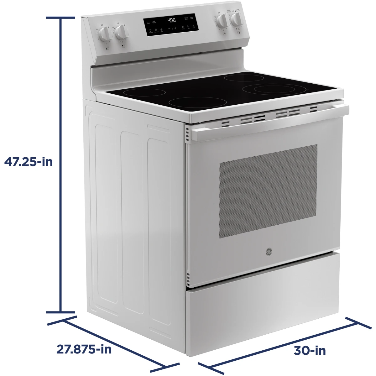 GE 30-Inch Gas Range - White - GRF400SVW