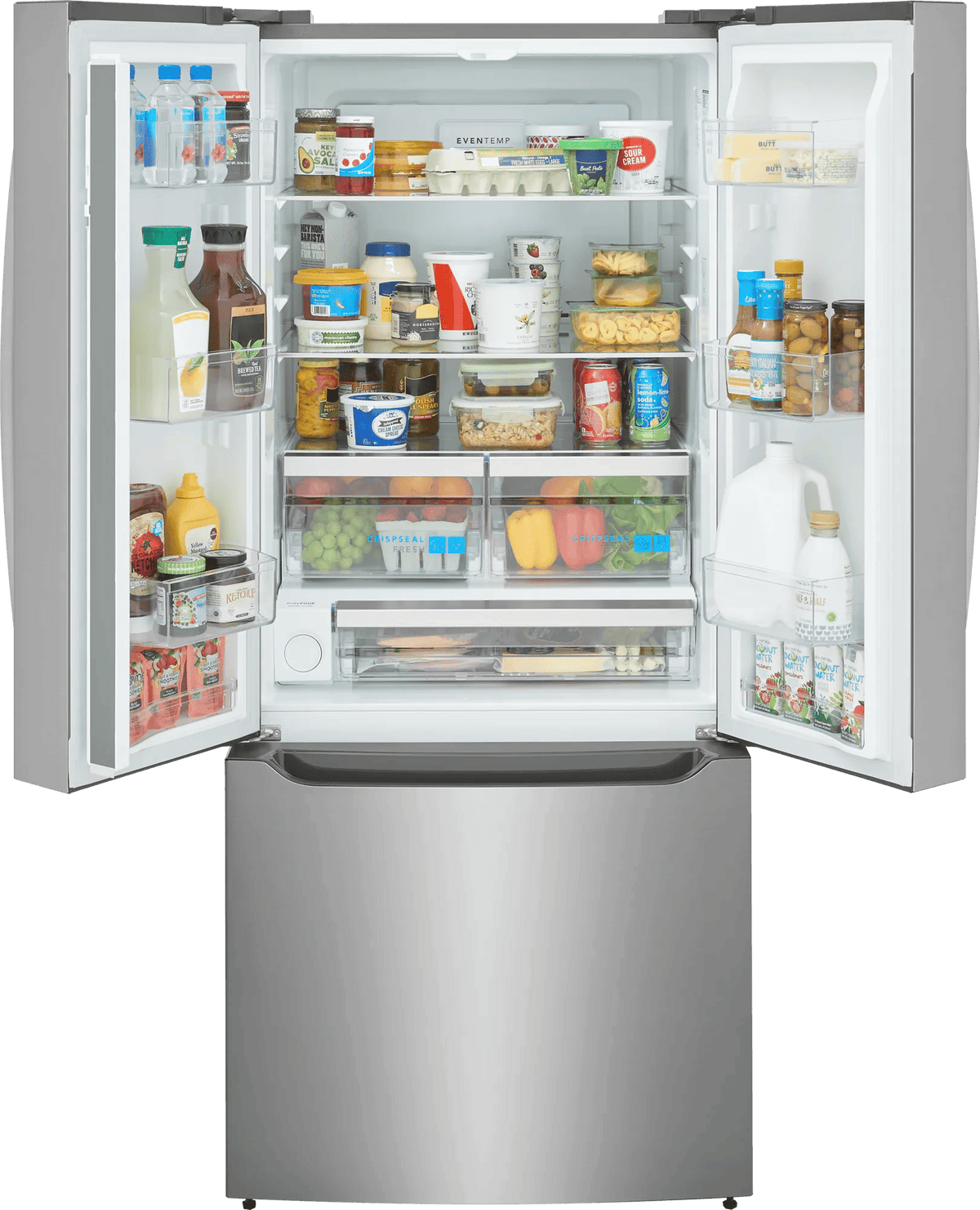 Frigidaire Gallery GRFS2023AF open doors loaded view