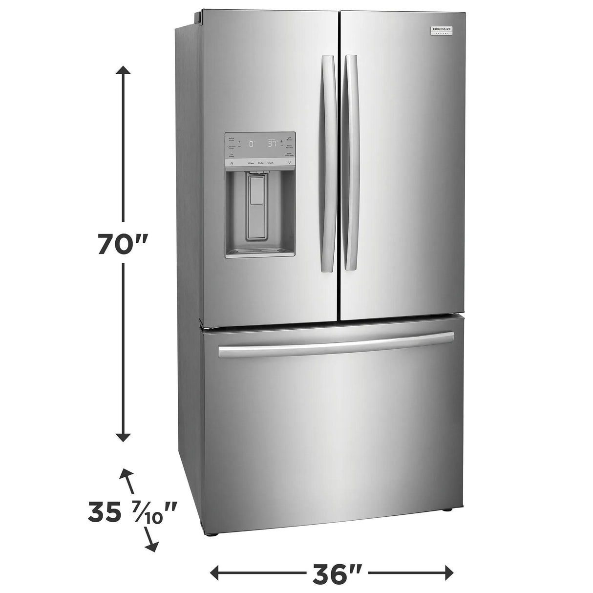 Frigidaire Gallery GRFS287DAF – dimensions