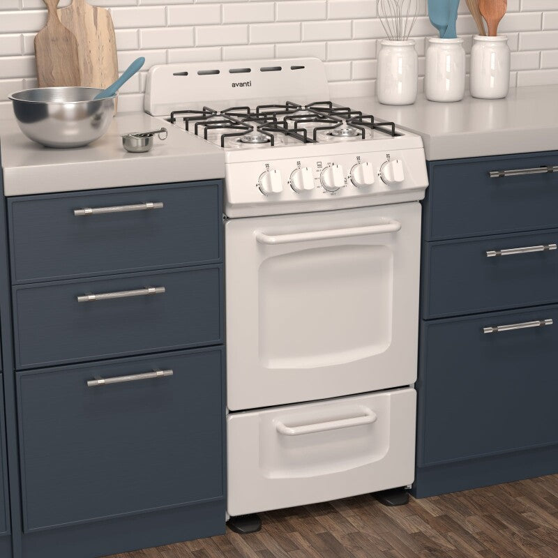 20" Gas Range - (GRO20P0W) - AVANTI