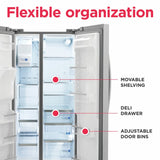 Frigidaire Gallery 22.3 Cu. Ft. 33" Standard Depth Side by Side Refrigerator - (GRSS2352AF) - FRIGIDAIRE