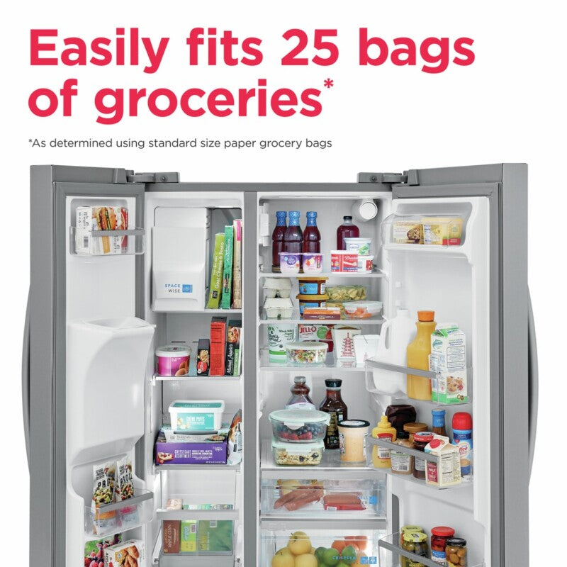 Frigidaire Gallery 25.6 Cu. Ft. 36" Standard Depth Side by Side Refrigerator - (GRSS2652AF) - FRIGIDAIRE
