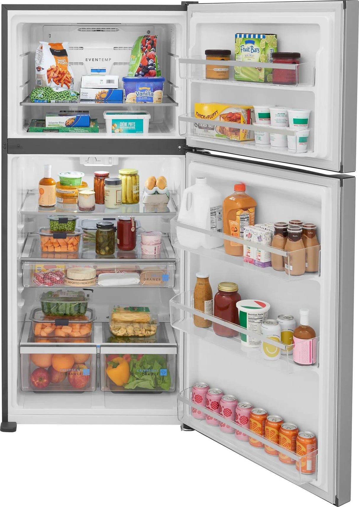 Frigidaire Gallery GRTE2055AF – doors open, loaded