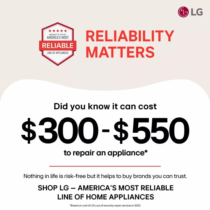 LG DLHC5502W Electric Dryer reliability feature