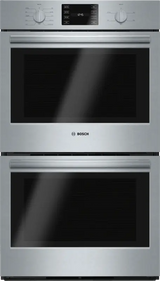 500 Series, 30", Double Wall Oven, SS, EU conv./Thermal, Knob Control - (HBL5651UC) - BOSCH
