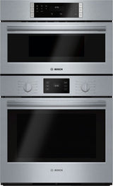 500 Series, 30" Combo, Upper: Microwave, Lower: EU Conv, Knob Control - (HBL57M52UC) - BOSCH