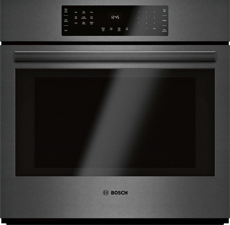 800 Series Single Wall Oven 30" Black Stainless Steel - (HBL8443UC) - BOSCH