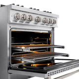 36 in. 5.2 cu. ft. Select Dual Fuel Range with 6 Burner Gas Cooktop and Electric Convection Oven - (HDR36) -