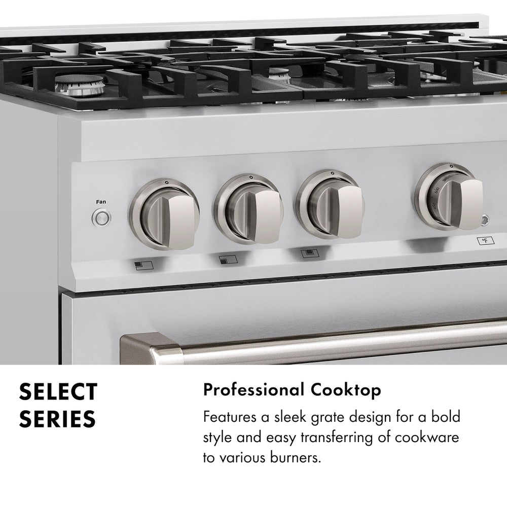48 in. 6.7 cu. ft. Select Double Oven Dual Fuel Range with 8 Burner Gas Cooktop - (HDR48) -