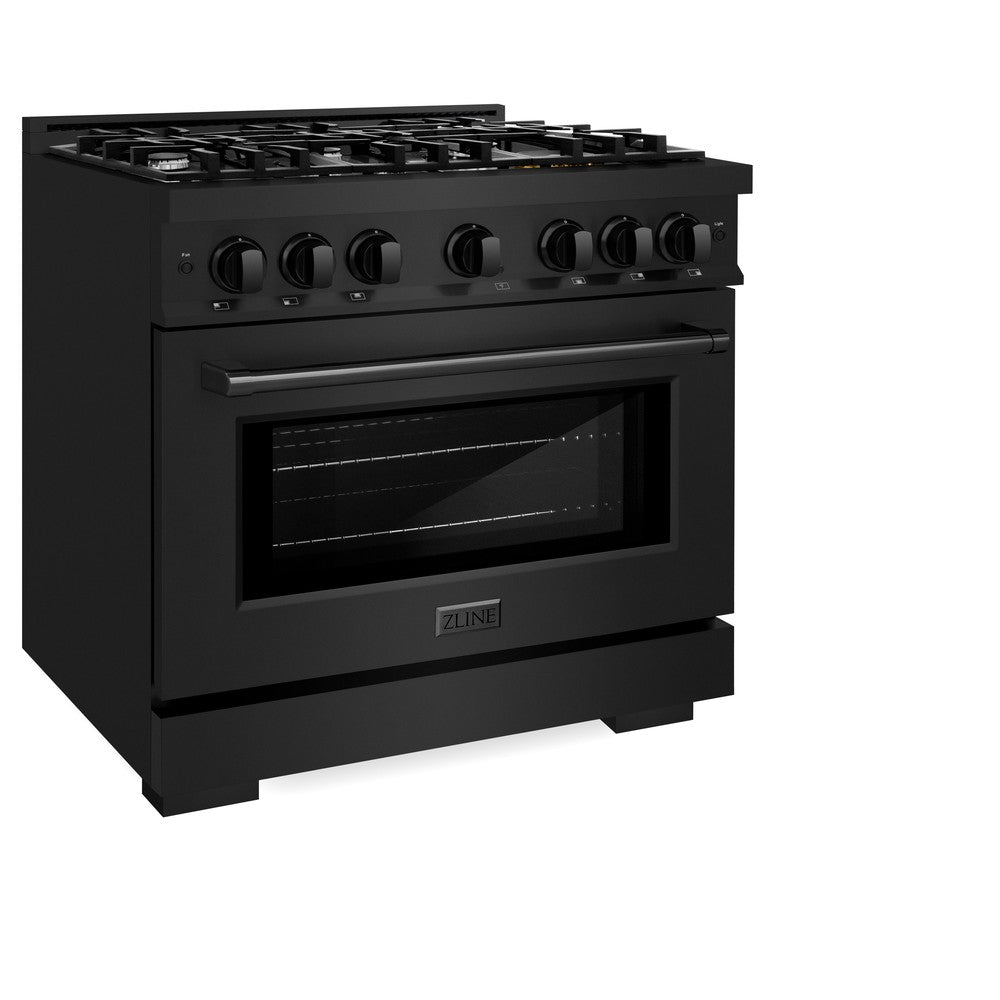 36 in. 5.2 cu. ft. Select Dual Fuel Range with 6 Burner Gas Cooktop and Electric Convection Oven - (HDRB36) -
