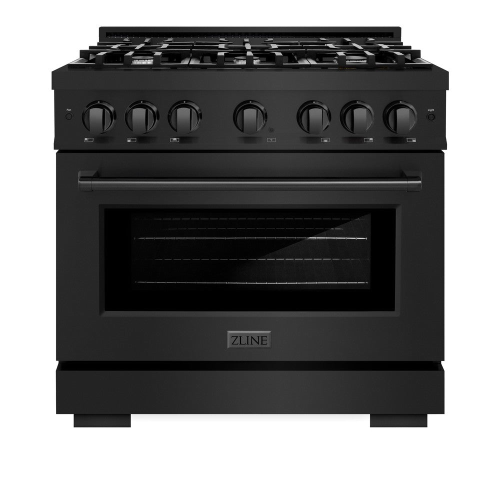 36 in. 5.2 cu. ft. Select Dual Fuel Range with 6 Burner Gas Cooktop and Electric Convection Oven - (HDRB36) -
