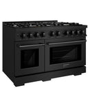 48 in. 6.7 cu. ft. Select Double Oven Dual Fuel Range with 8 Burner Gas Cooktop - (HDRB48) -