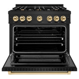 Autograph Edition 36 in. 5.2 cu. ft. Select Dual Fuel Range with 6 Burner Gas Cooktop and Electric Convection Oven - (HDRBZ36G) -