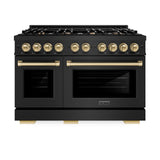 Autograph Edition 48 in. 6.7 cu. ft. Select Double Oven Dual Fuel Range with 8 Burner Gas Cooktop - (HDRBZ48CB) -