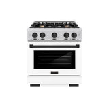Autograph Edition 30 in. 4.2 cu. ft. Select Dual Fuel Range with 4 Burner Gas Cooktop and Electric Convection Oven - (HDRSZWM30MB) -