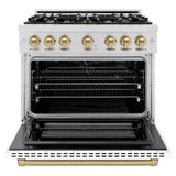 Autograph Edition 36 in. 5.2 cu. ft. Select Dual Fuel Range with 6 Burner Gas Cooktop and Electric Convection Oven - (HDRSZWM36CB) -